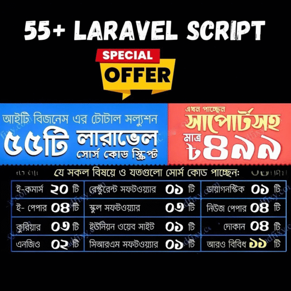 55+ Laravel Script Collection for IT Businesses